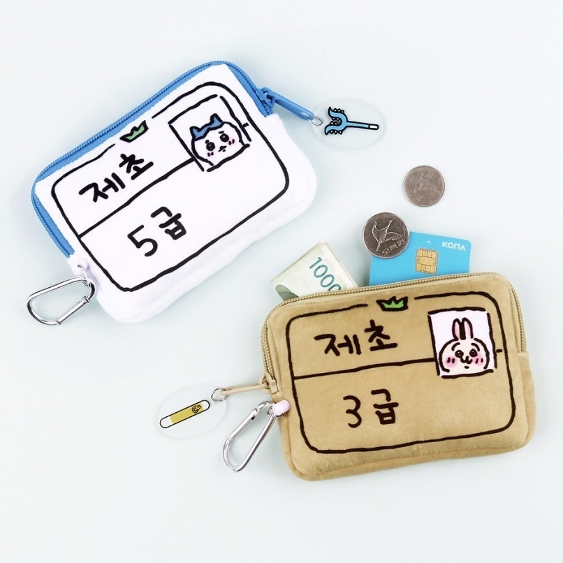 預訂｜韓國限定 八字貓 & 兔兔 除草檢定證 伸縮卡套散紙包