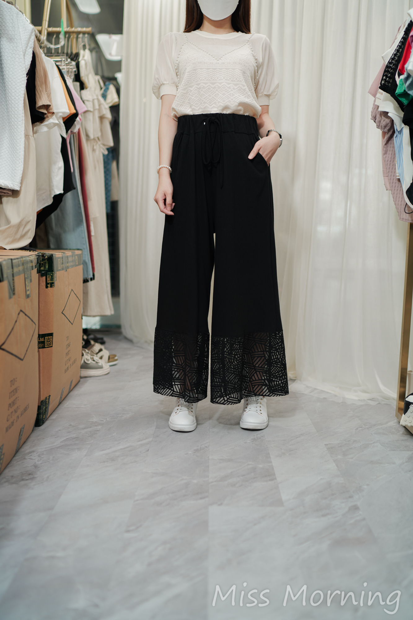 釘珠假兩件款上衣(13978)