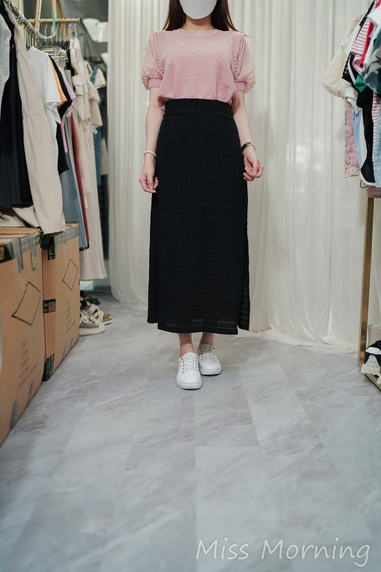 釘珠假兩件款上衣(13978)