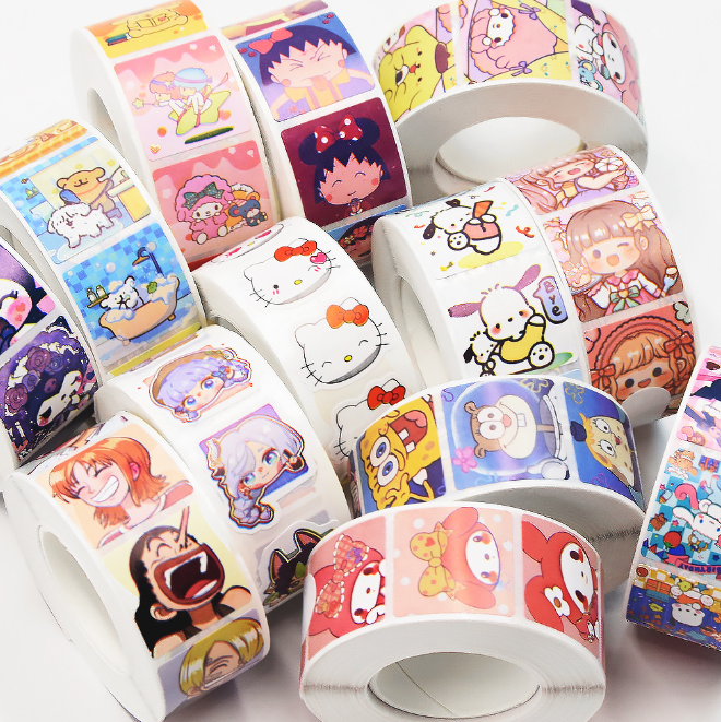 正方形卷卷贴（款式随机）