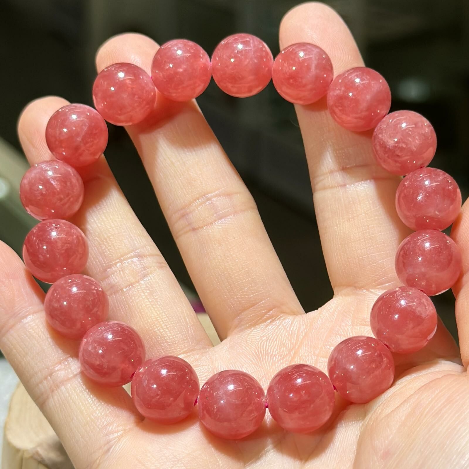 高品✨紅紋石手串 11.5 mm +/-