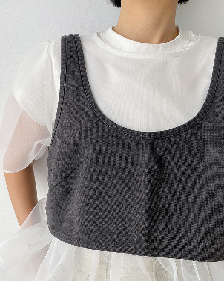 MKV-2538 丹寧短版背心