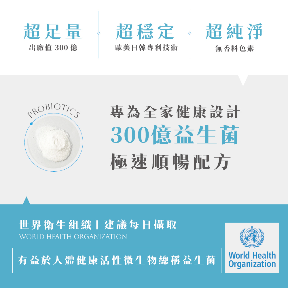 純日天然【順暢專科】順暢專利300億益生菌(酵素升級版)