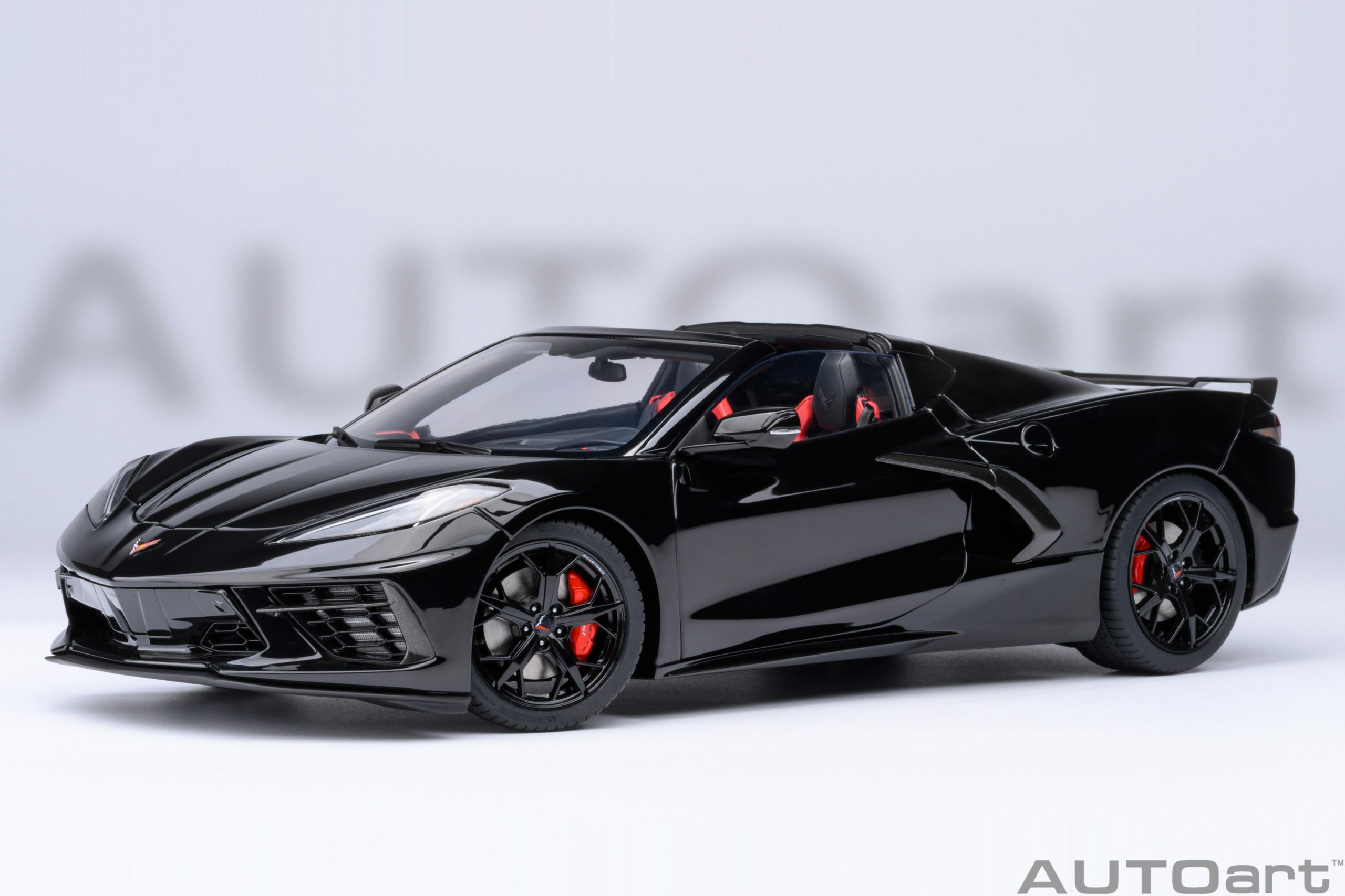 預訂(訂金$300) (預訂價$1512) :1/18 AUTOART Chevrolet Corvette C8 Stingray Z51 (Black) (71280)