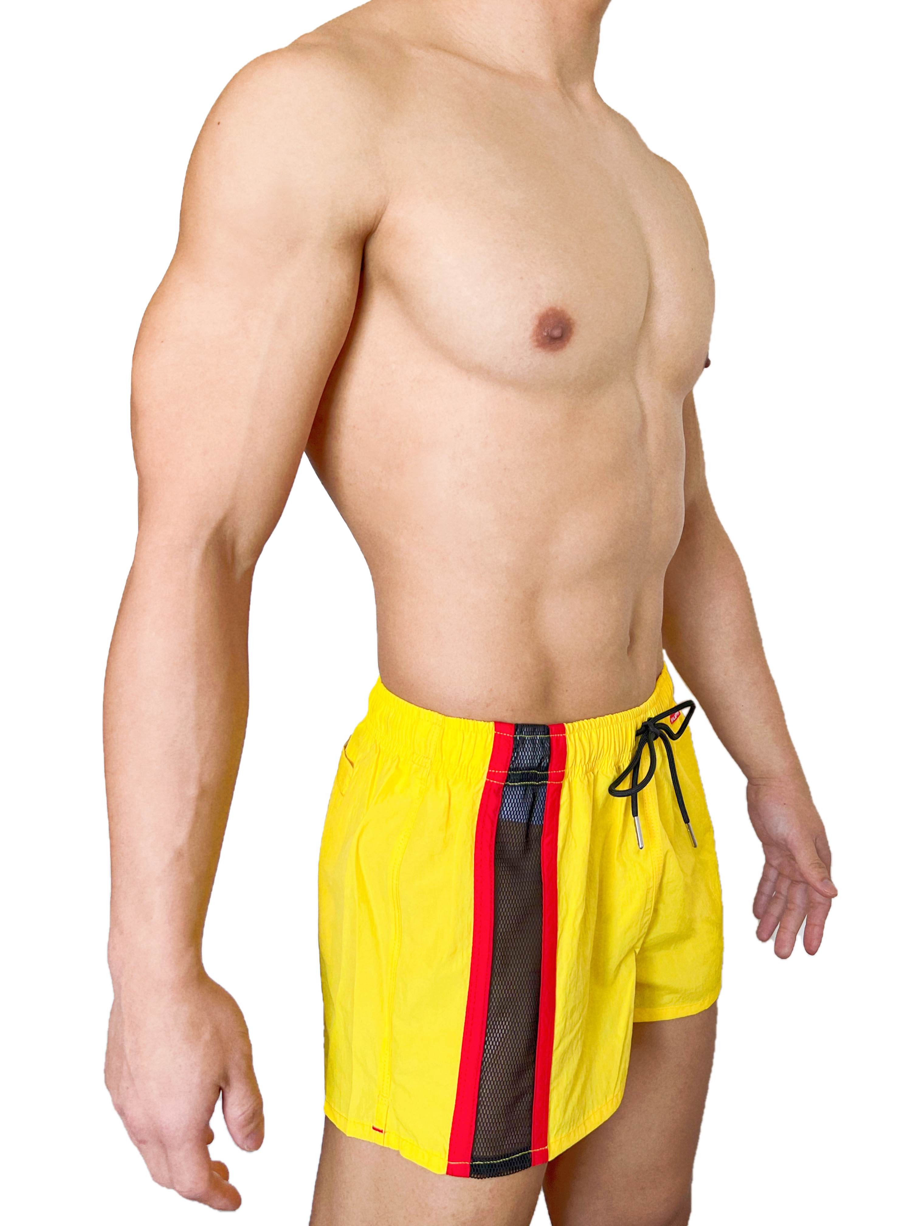 UP For Fun 沙灘短褲 鮮黃