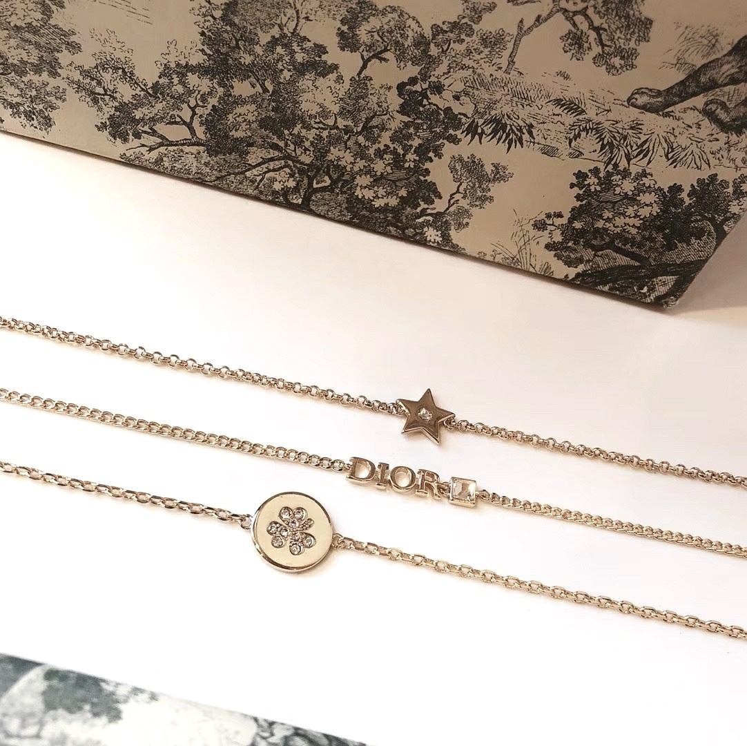 18k夢幻星空三葉草字母 定製三件手鍊set