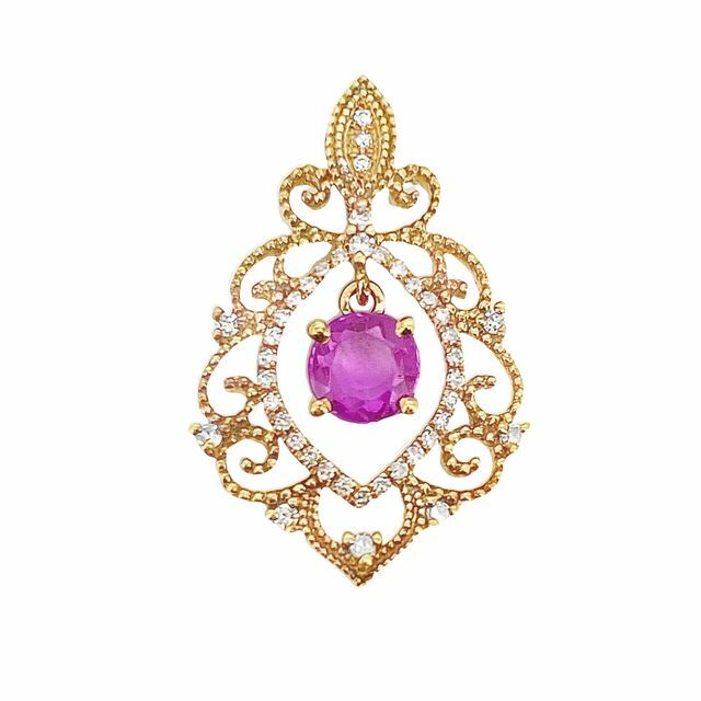 T92塔吉紅寶石墜子