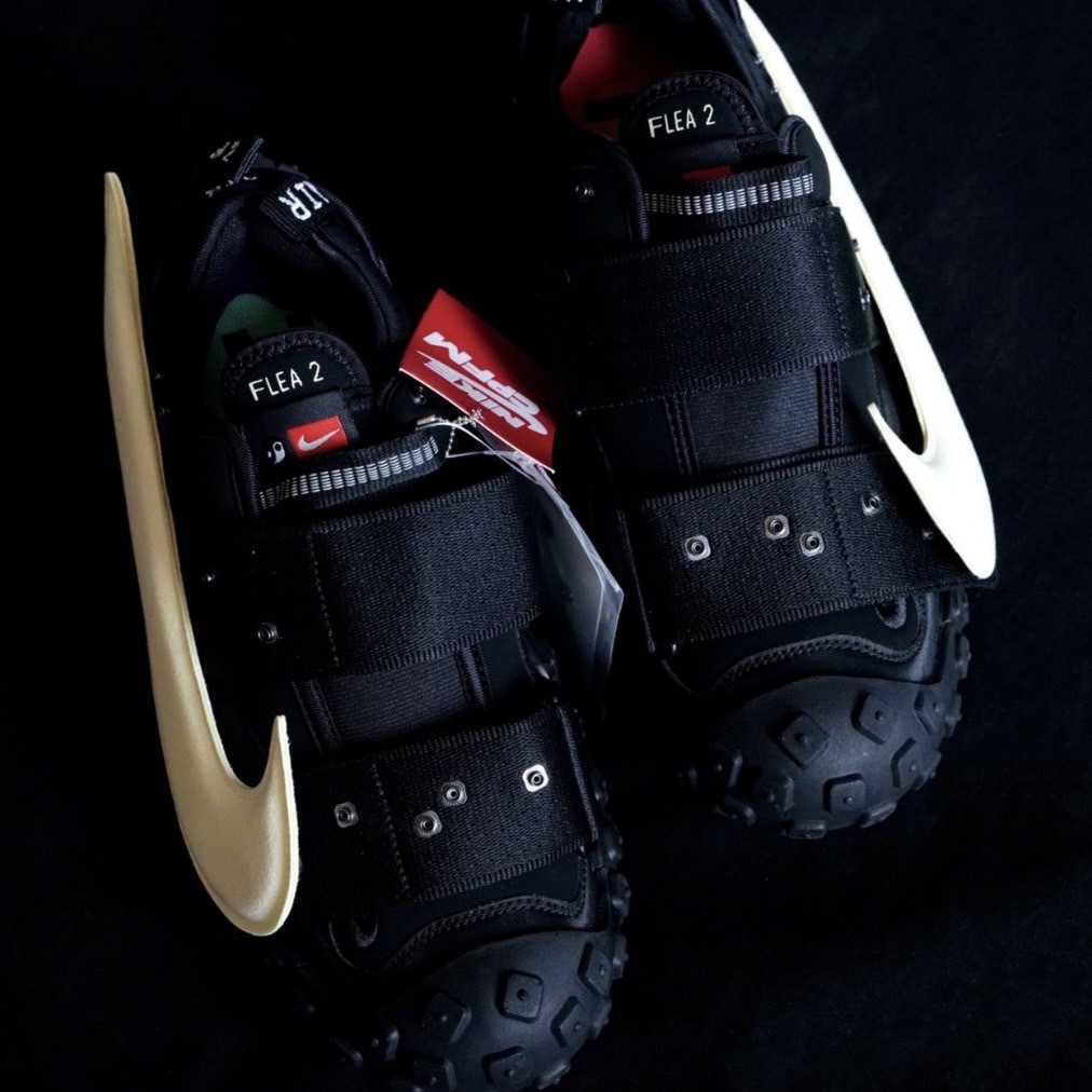 CPFM X NIKE AIR FLEA 2 輪胎底 輪胎鞋 太極 黑色 可拆式 DIY 男鞋
