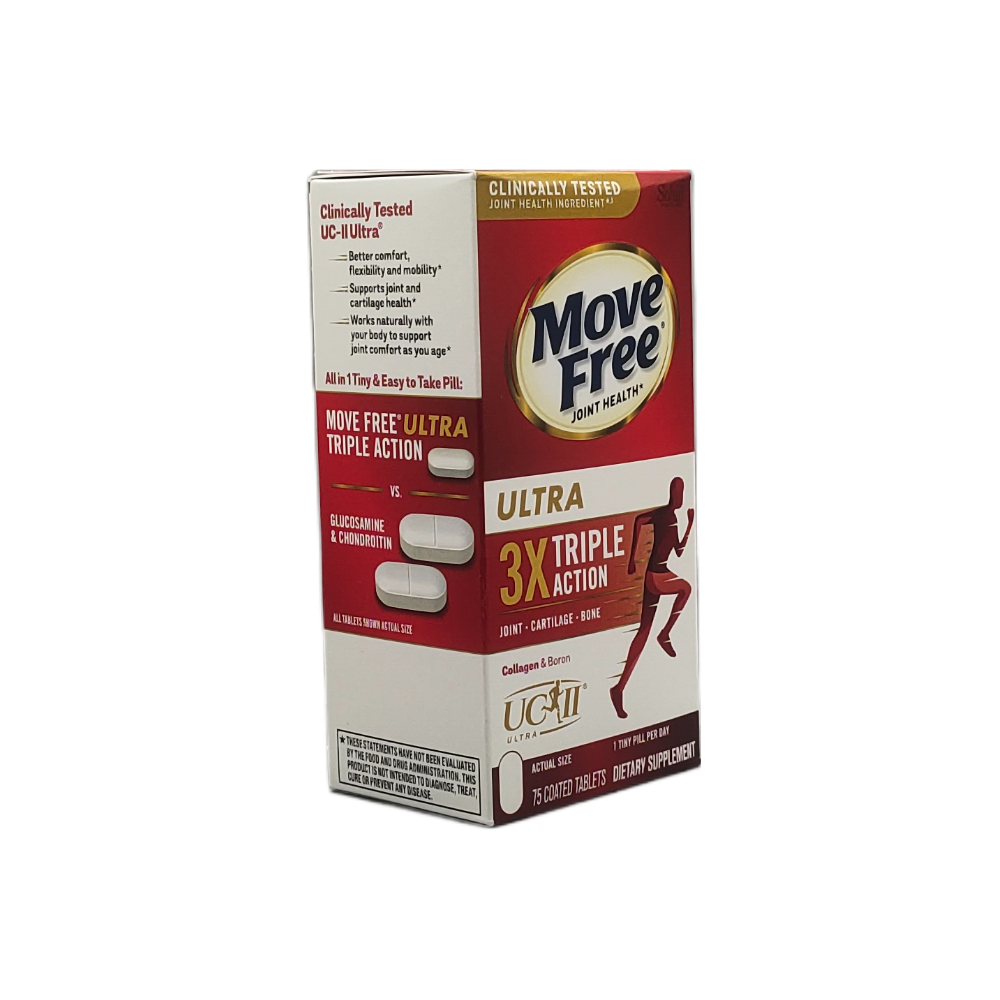 schiff Move Free 益節 Move Free 3X Ultra 三重功效含 II 型膠原蛋白 75粒裝