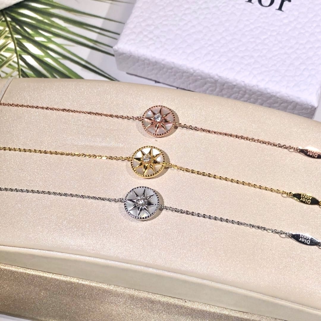 18k d”八芒星白母貝羅盤高奢定製手鍊