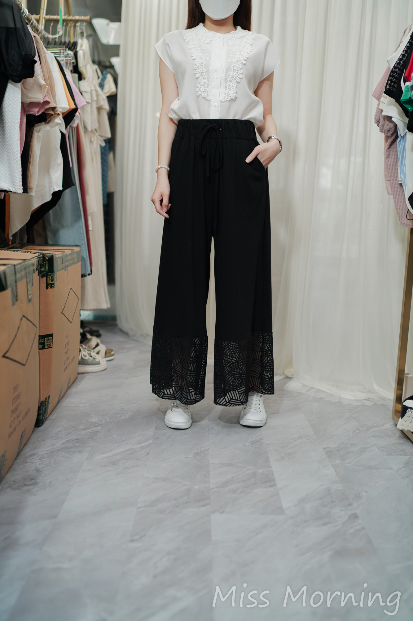 Lace腳款長腳褲(33758)