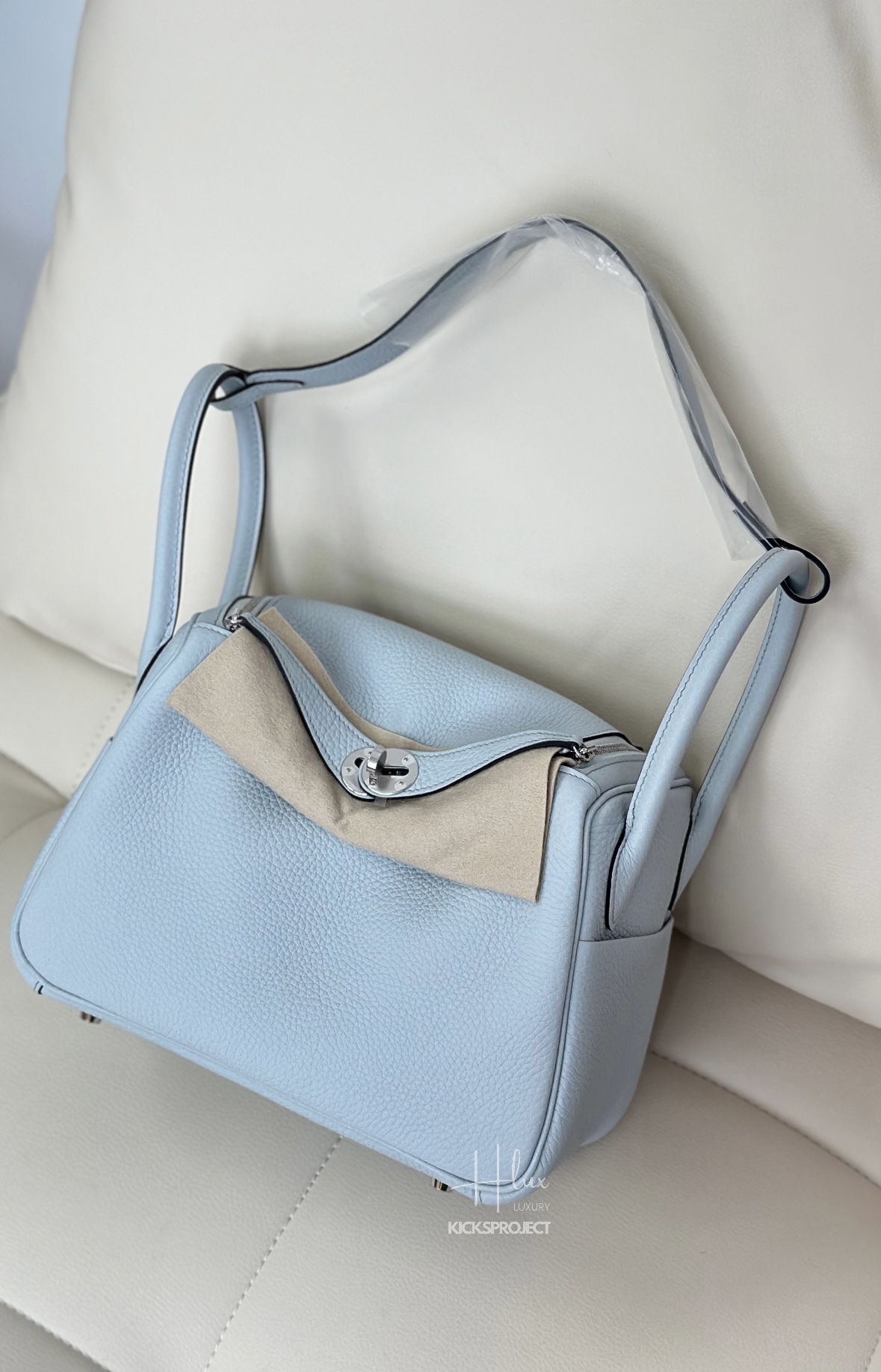 Hermes Lindy 26 聖杯藍 08 bleu pleu PHW 銀扣