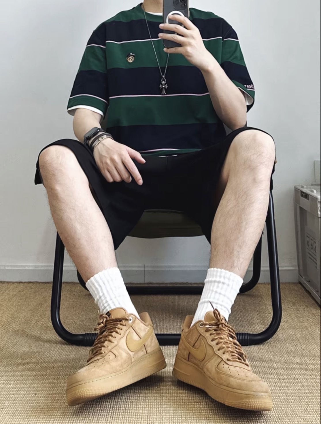 NIKE AIR FORCE 1 LOW AF1  男款 小麥色 CJ9179-200
