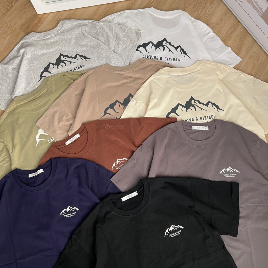 6074 CAMPING山脈短袖