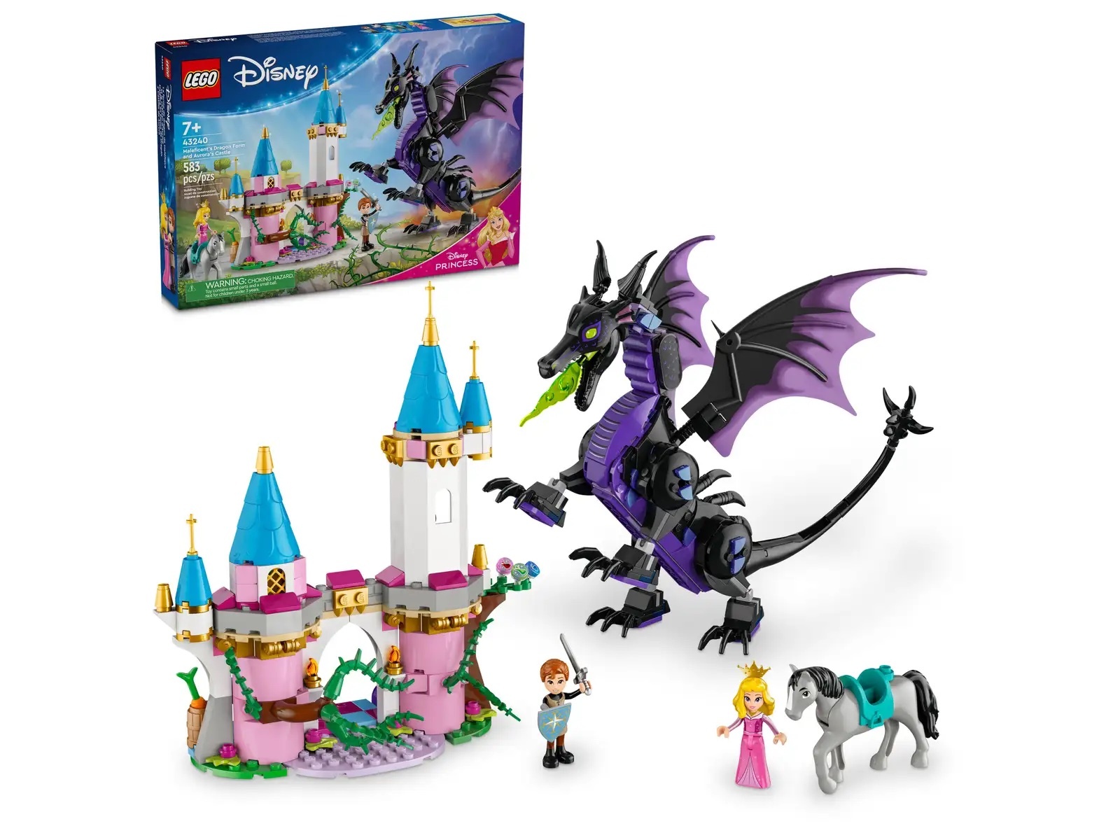 [飛米樂高積木專賣店] LEGO 43240 Disney-黑魔女龍型態