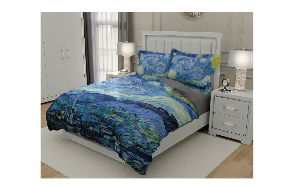 藝術床包｜梵谷《星夜》