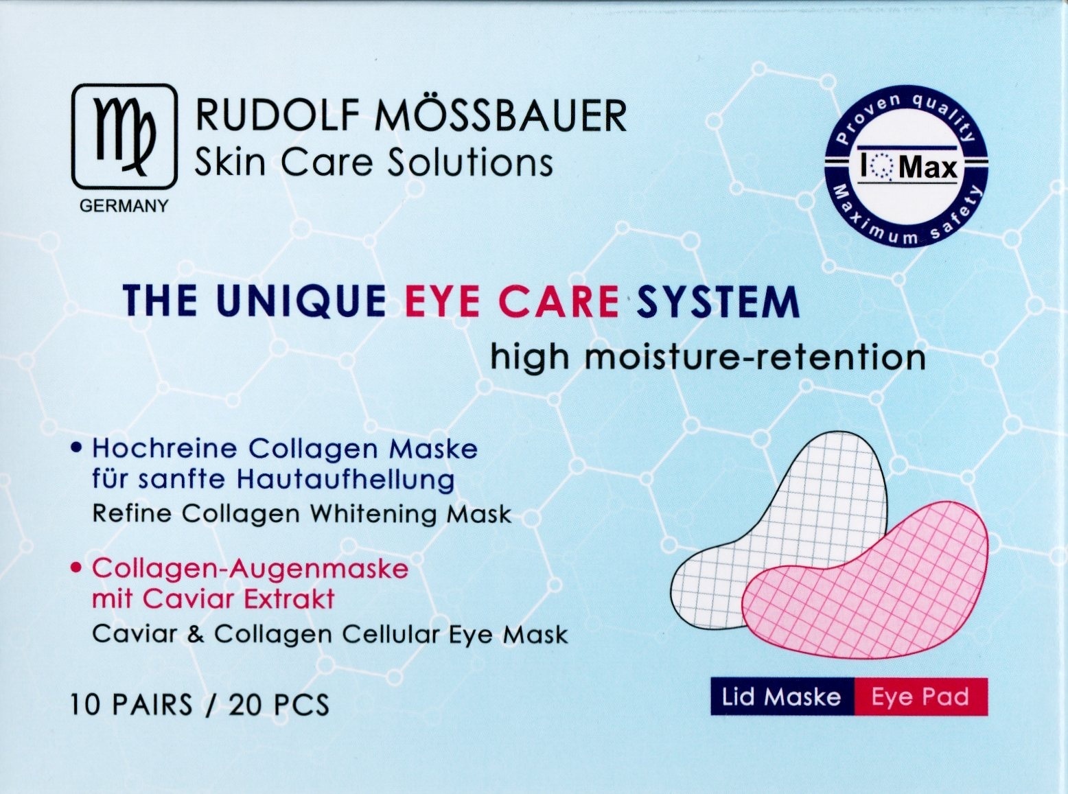 凝肌 Rudolf Mossbauer Caviar & 片Collagen Cellular Eye Mask 魚子骨膠原眼膜 10對