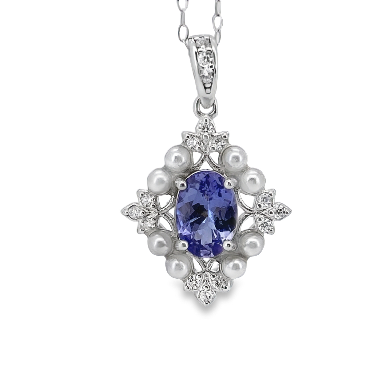 T52小公主坦桑石珍珠吊墜