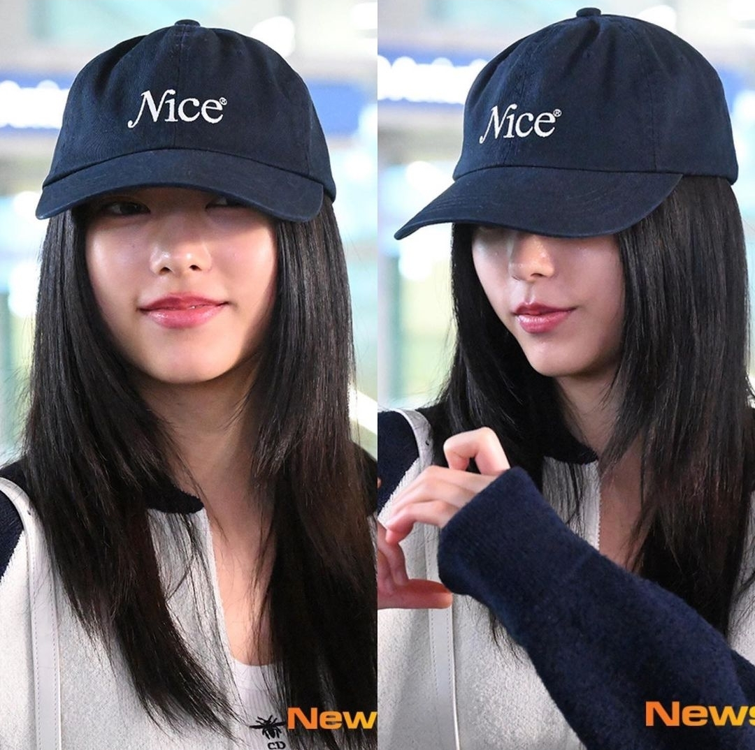 NICE SIGNATURE CAP "NAVY" [New Jeans Haerin著用!!]