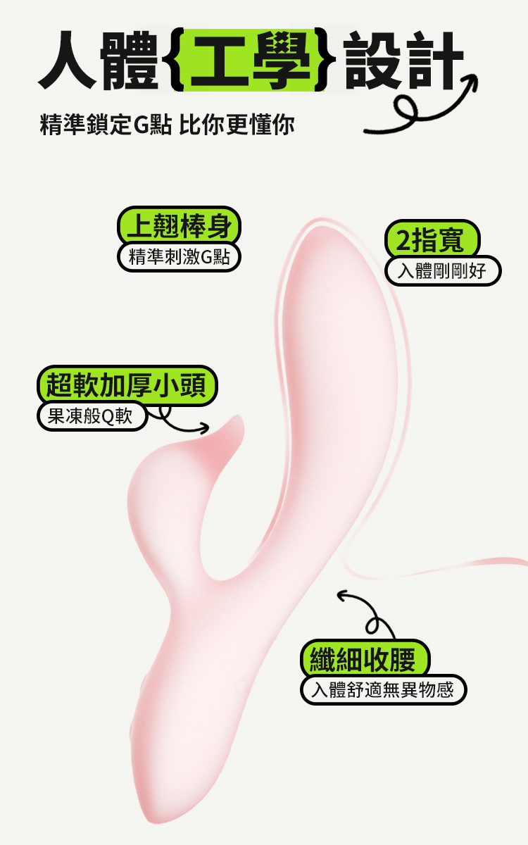 OROK 一路向蓓 CG雙點震動按摩棒