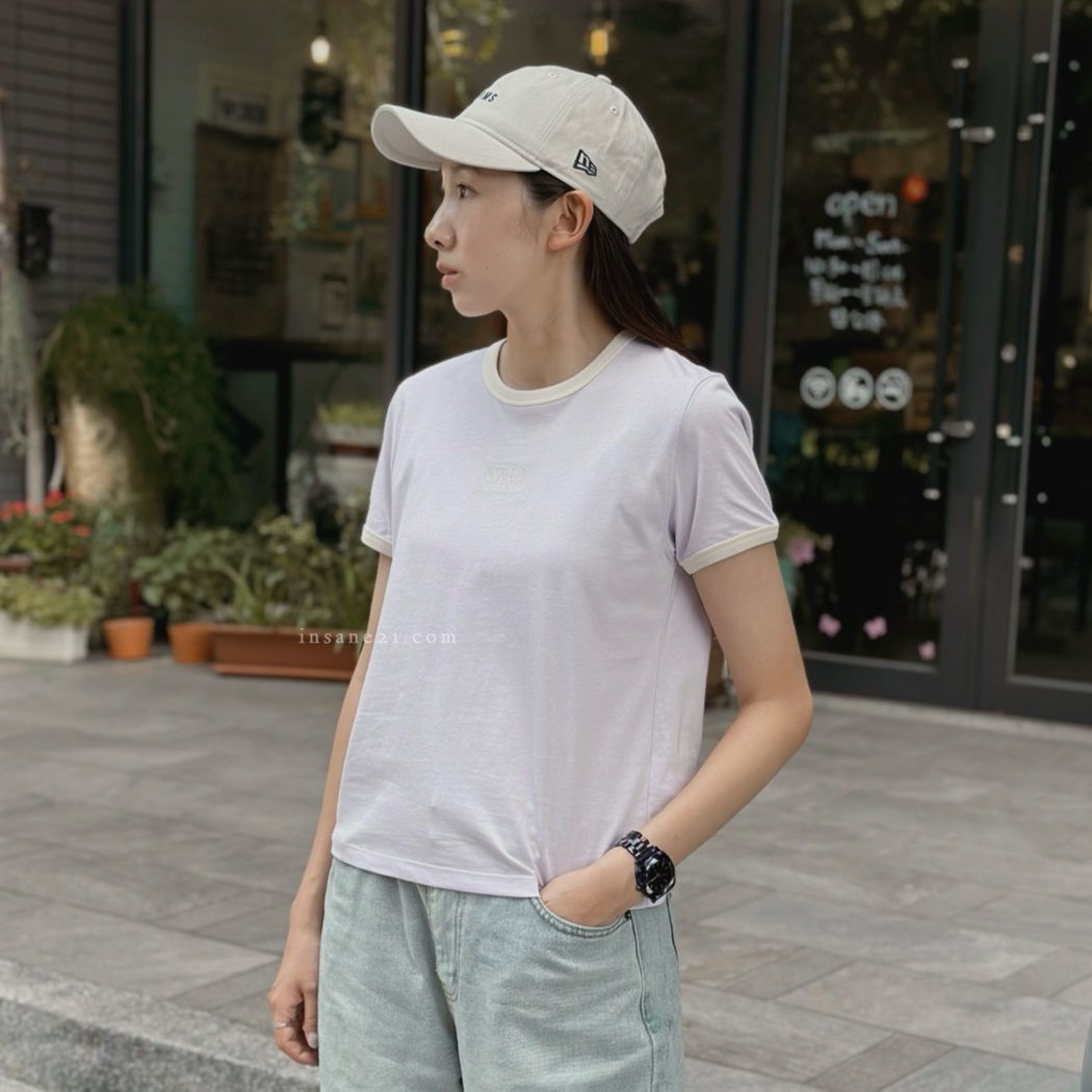 Marithé François Girbaud MFG 撞色領 短袖上衣