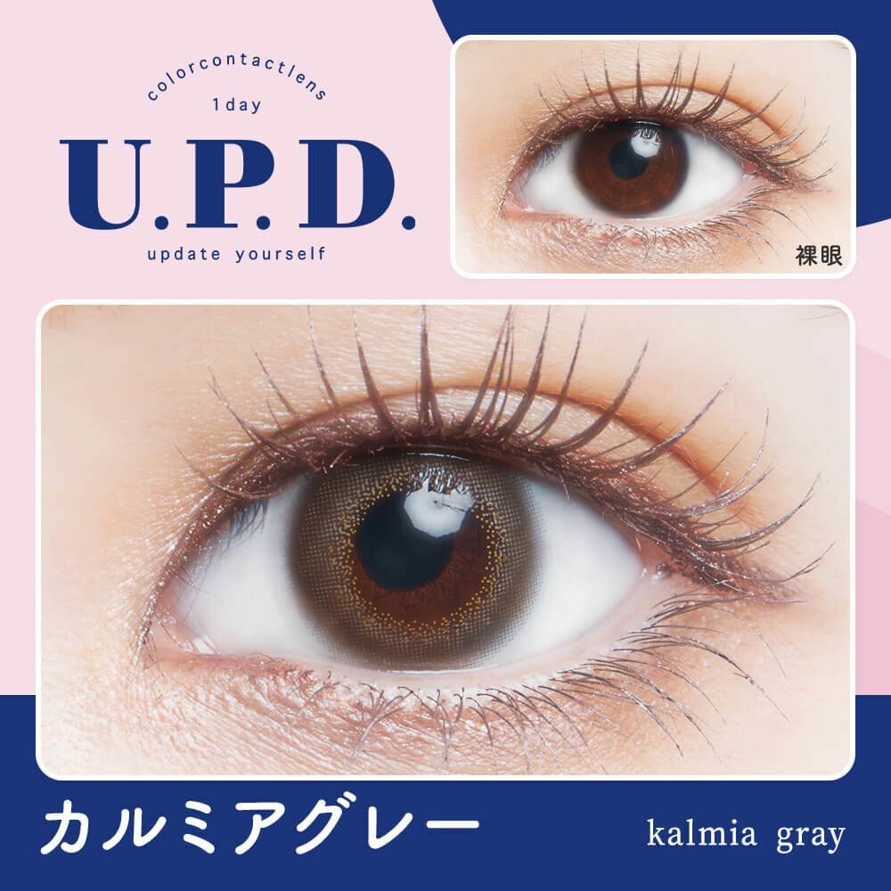 [日拋] U.P.D. 1 Day Kalmia Gray 彩妝隱形眼鏡｜每盒10片