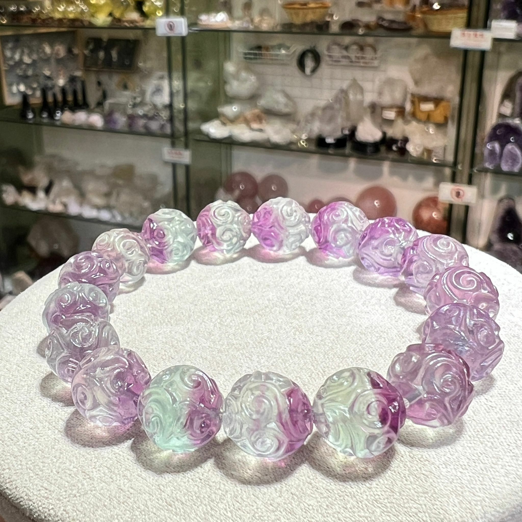 螢石迴紋手串 11mm+/-