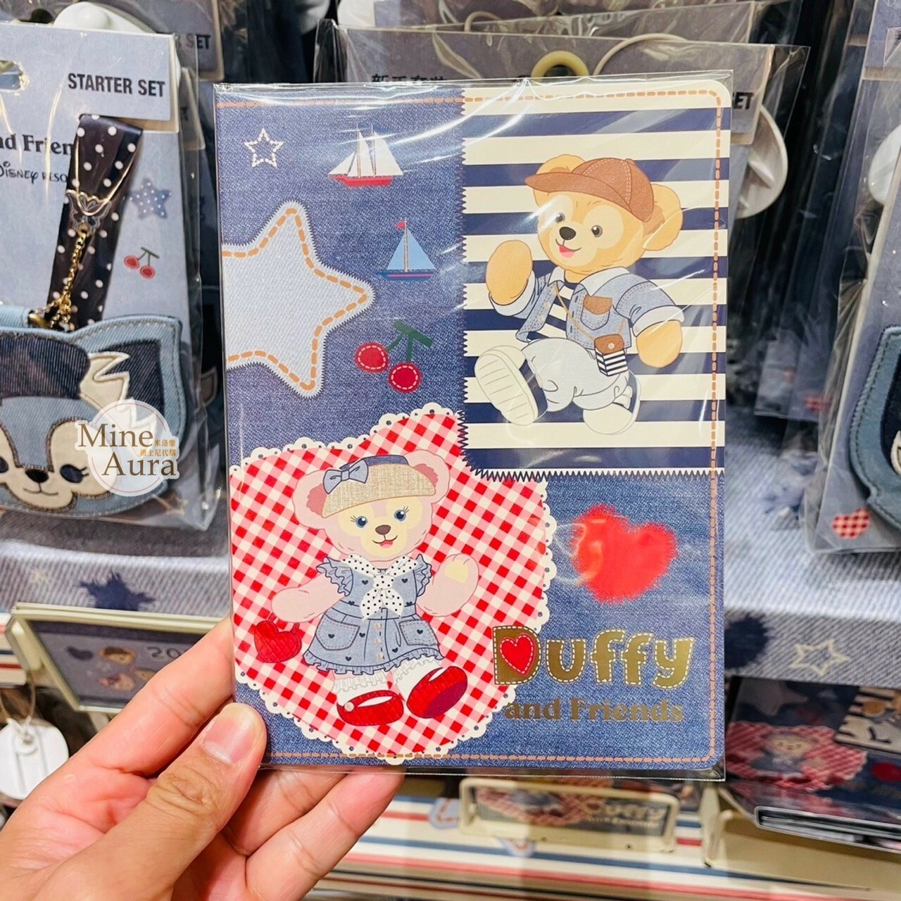 (限時特價) 2024 達菲 Duffy 與好友們 牛仔風系列 圖案 便條本 -上海迪士尼樂園