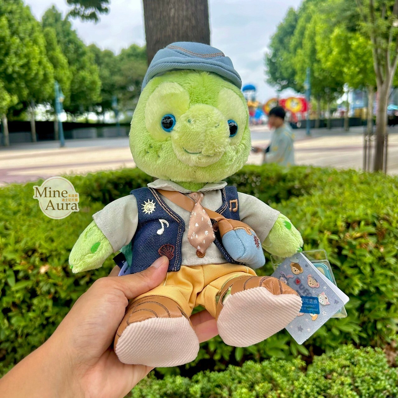 (限時特價) 2024 達菲 Duffy 與好友們 牛仔風系列 奧樂米拉 海龜 OluMel SS號 娃娃 玩偶 -上海迪士尼樂園