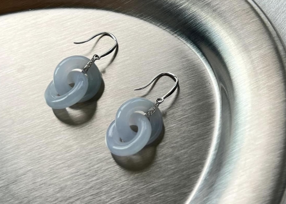 18k春彩環環相扣耳環