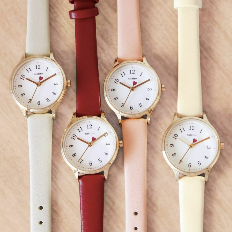 日本心形秒針手錶