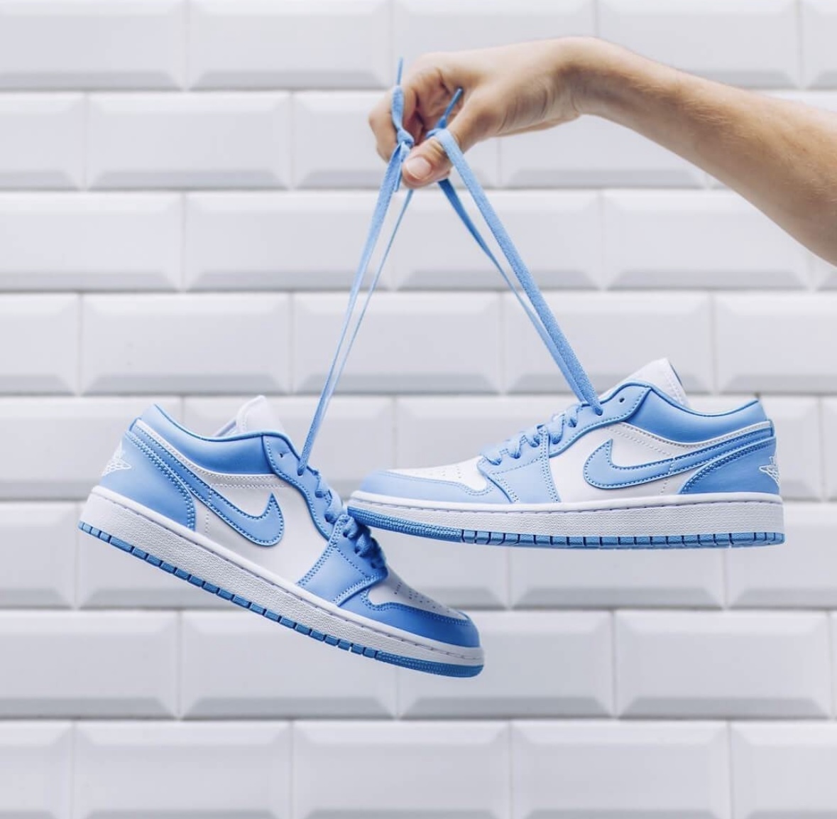 Nike Air Jordan 1 Low AJ1 UNC 北卡藍 白藍色 皮革 女款 AO9944-441/預購