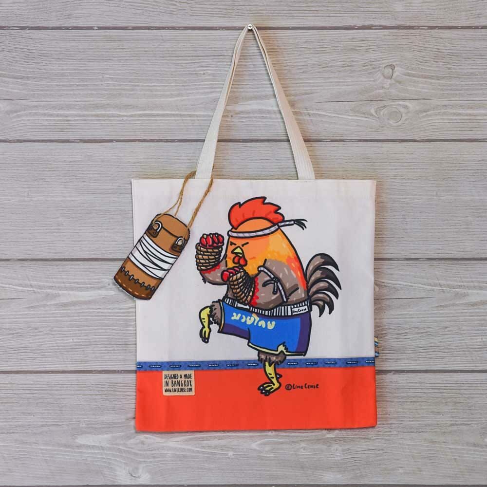 🇹🇭 泰國 得意 TOTE BAG (Boxing雞/貓咪/狗仔) (T6/L239)