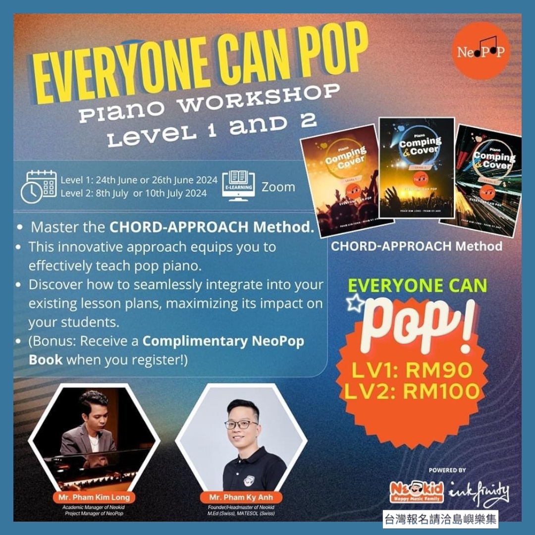 EVERYONE CAN POP Plano WORKSHOP LeveL 1 and 2