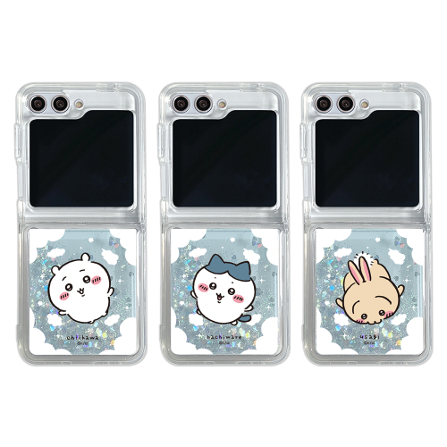 Chiikawa - Glitter Soft Case - Flip 6 / 5 小可愛 八字貓 小兔兔 流沙防撞手機保護軟殼 CD