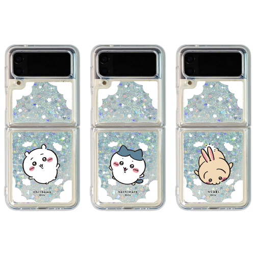 Chiikawa - Glitter Soft Case - Flip 6 / 5 小可愛 八字貓 小兔兔 流沙防撞手機保護軟殼 CD