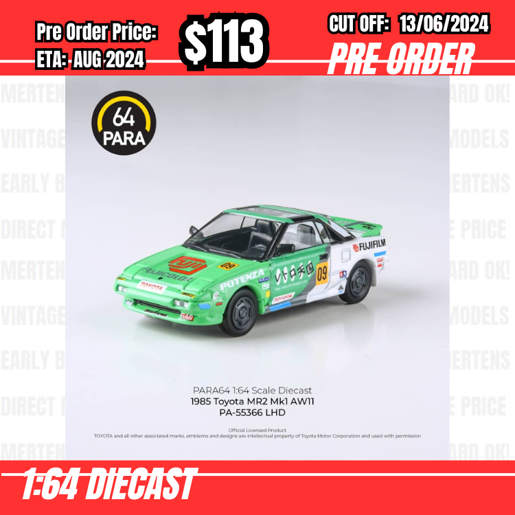 PO-$113 * Para64 * 1:64 Toyota MR2 Fujifilm #9 [OD09/06]