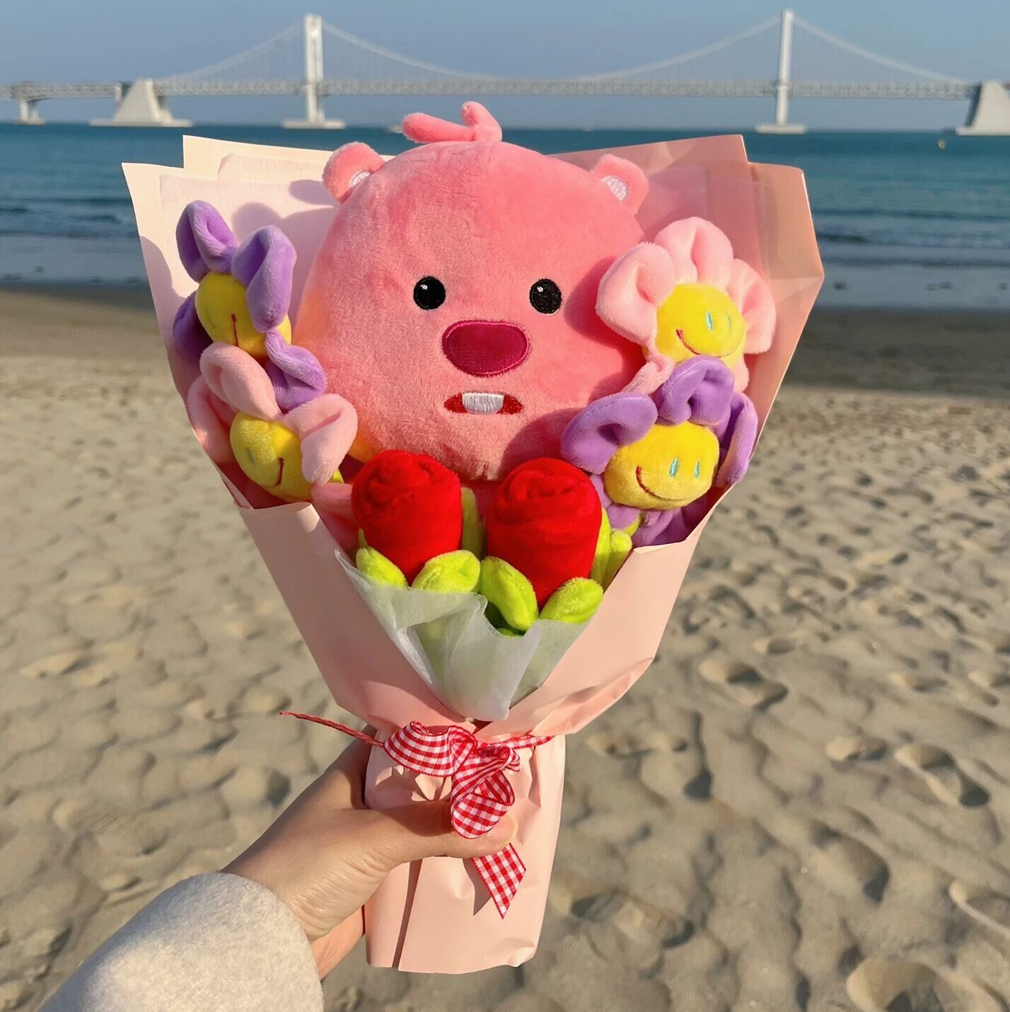 🇰🇷 LOOPY 韓國限定 露比 玩偶 花束 小海貍 正版周邊 / 預購