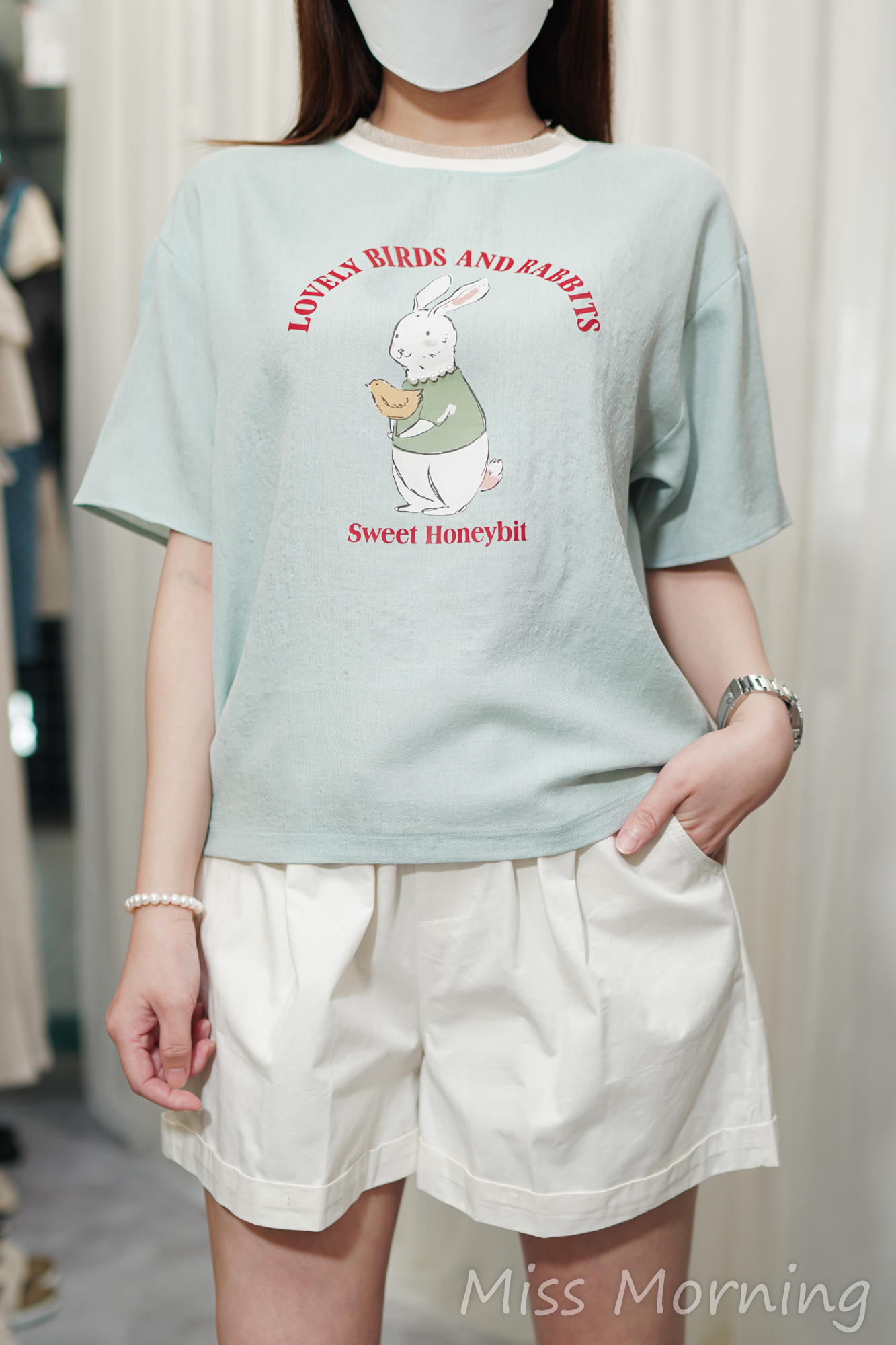 兔兔圖案款上衣(13979)