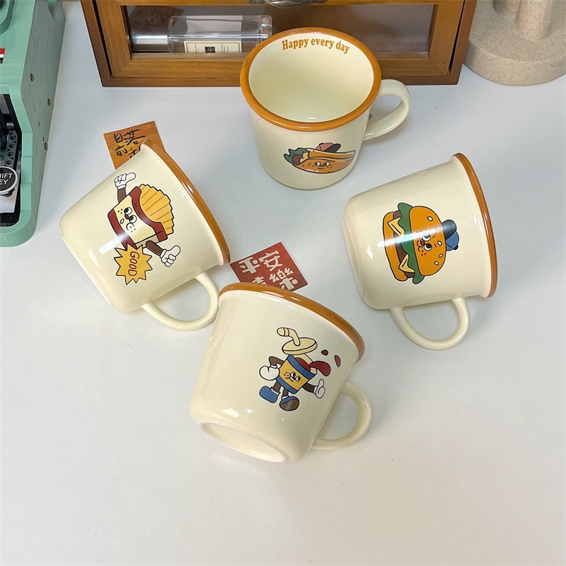 《1576》美式食物奶油黃馬克杯380ML