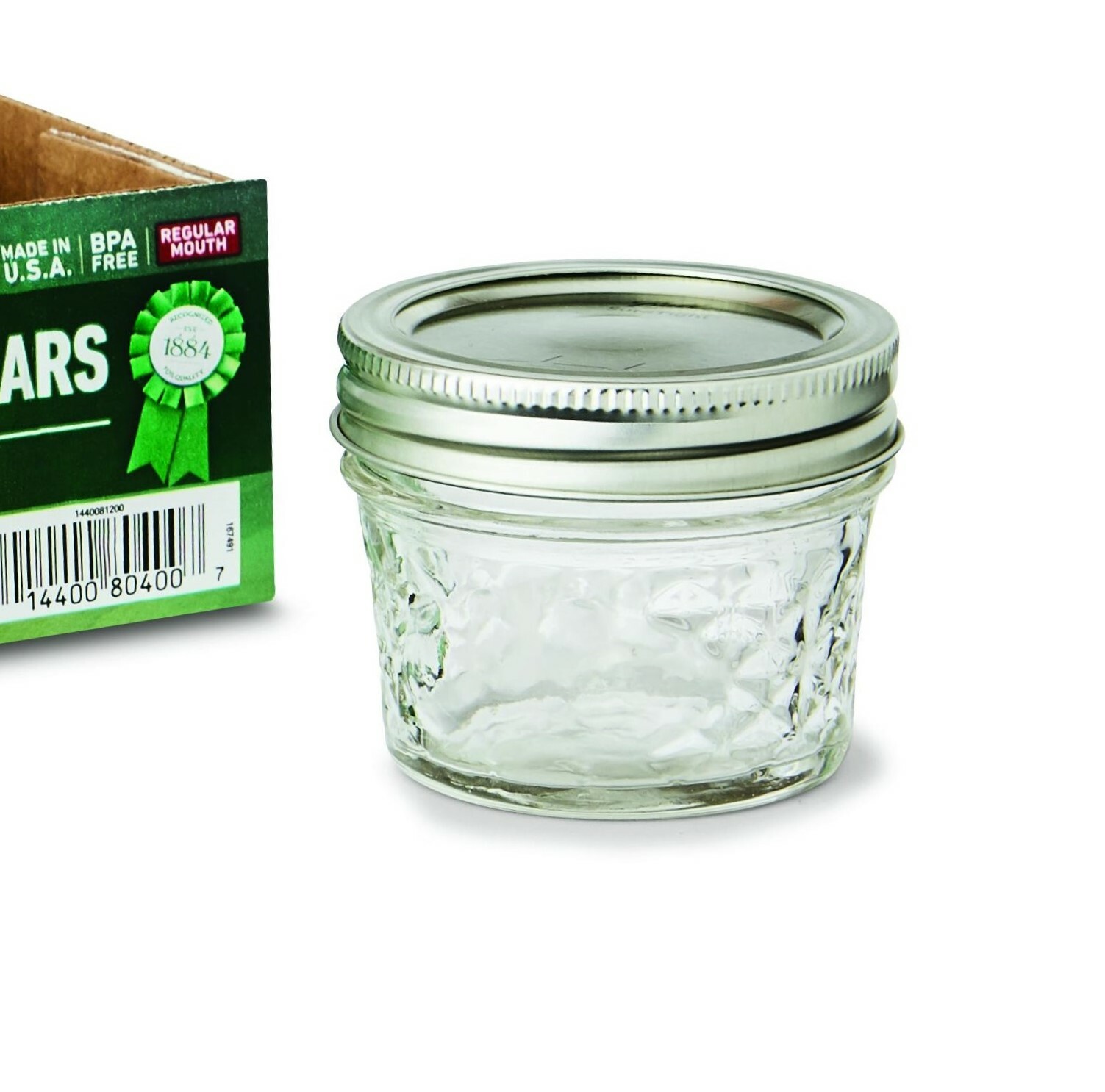 美國經典梅森罐 Ball (Mason Jars) Quilted 系列 4oz 標準口徑(Regular Mouth)