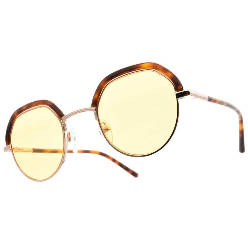 DENCI C2_玫瑰金-琥珀棕-黃鏡片