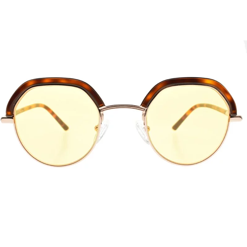 DENCI C2_玫瑰金-琥珀棕-黃鏡片