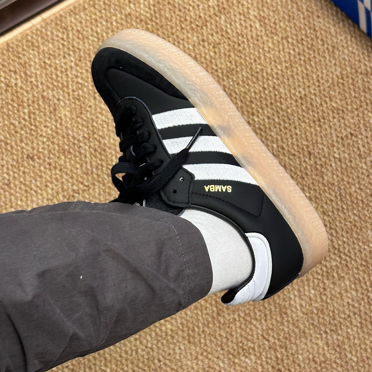 ADIDAS SAMBAE 焦糖底 厚底 女鞋 黑 ID0436 / 調貨