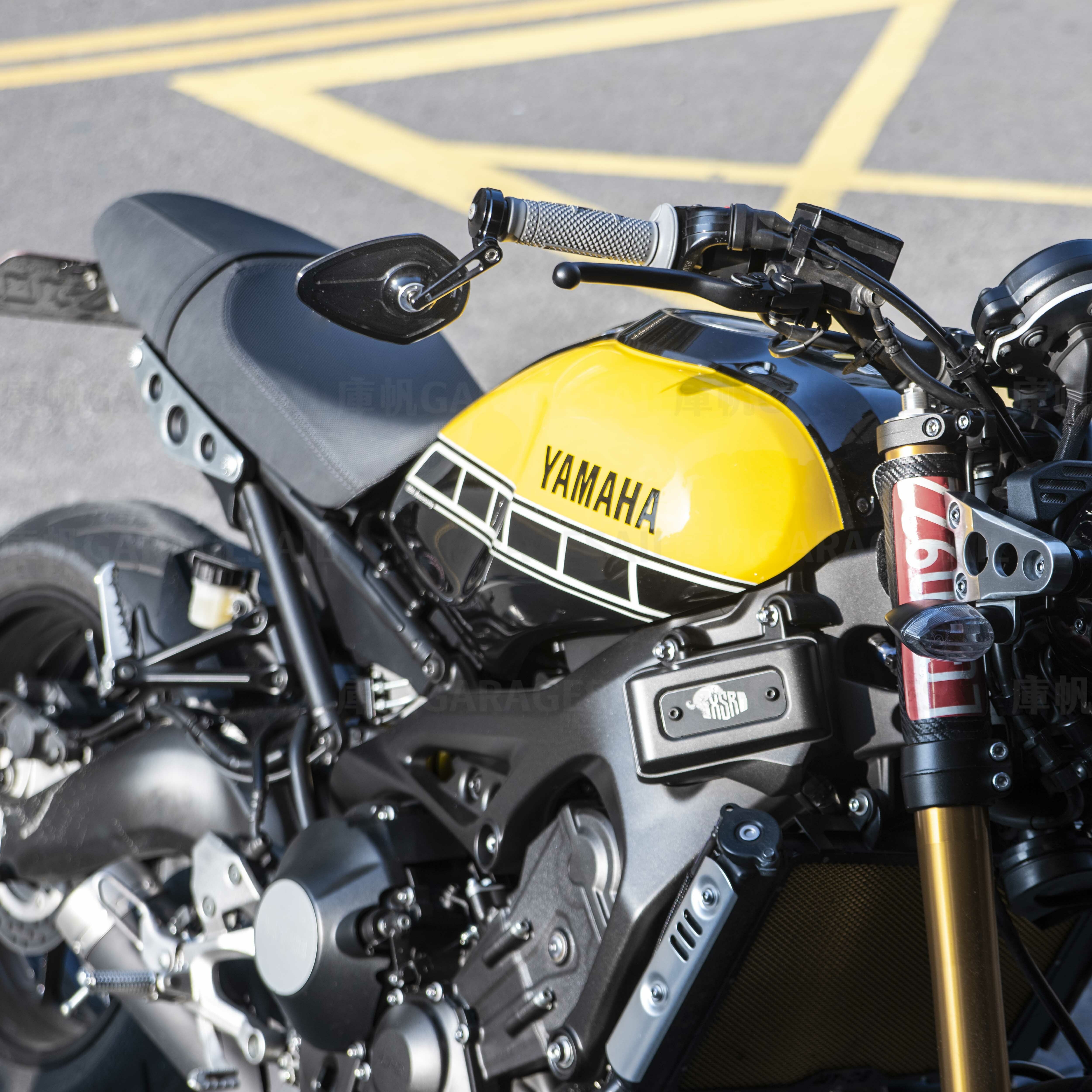 Motogadget 把手端 後照鏡 大菱形 短桿