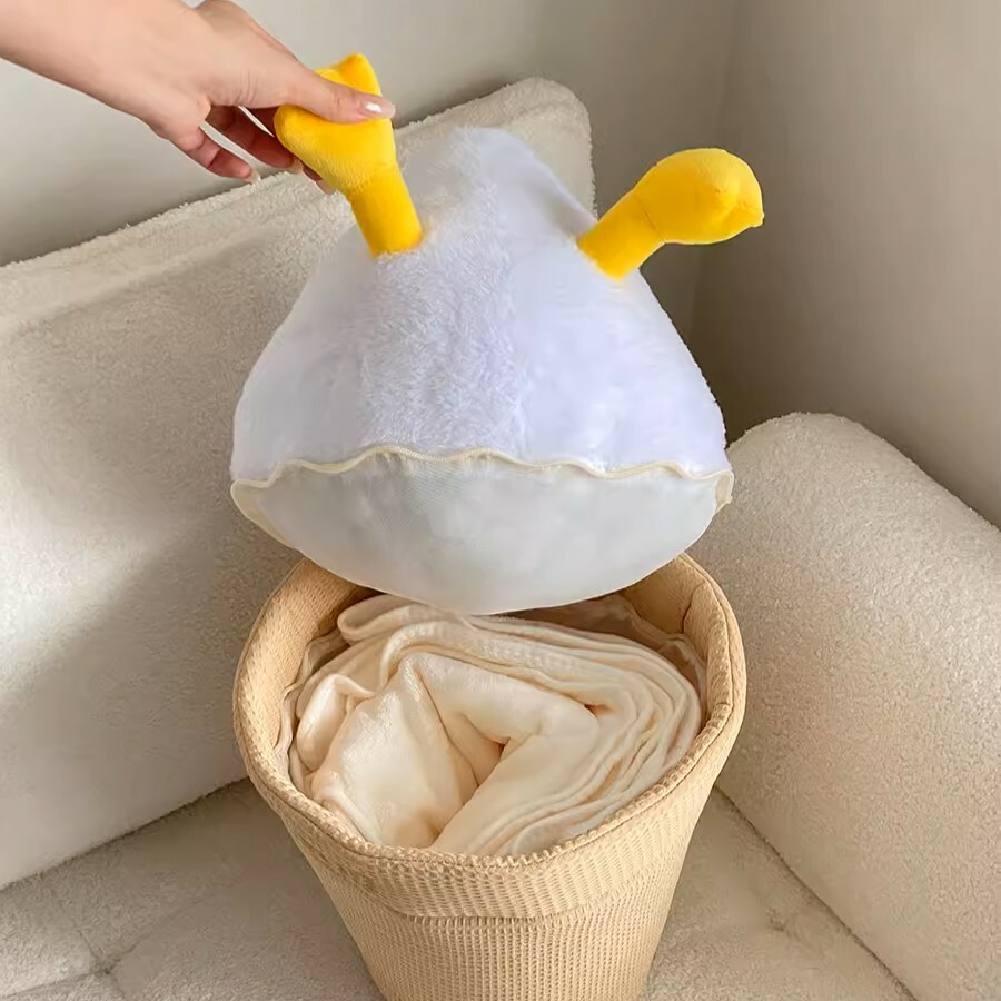 《4321》冰淇淋倒頭鴨鴨二合一抱枕蓋毯