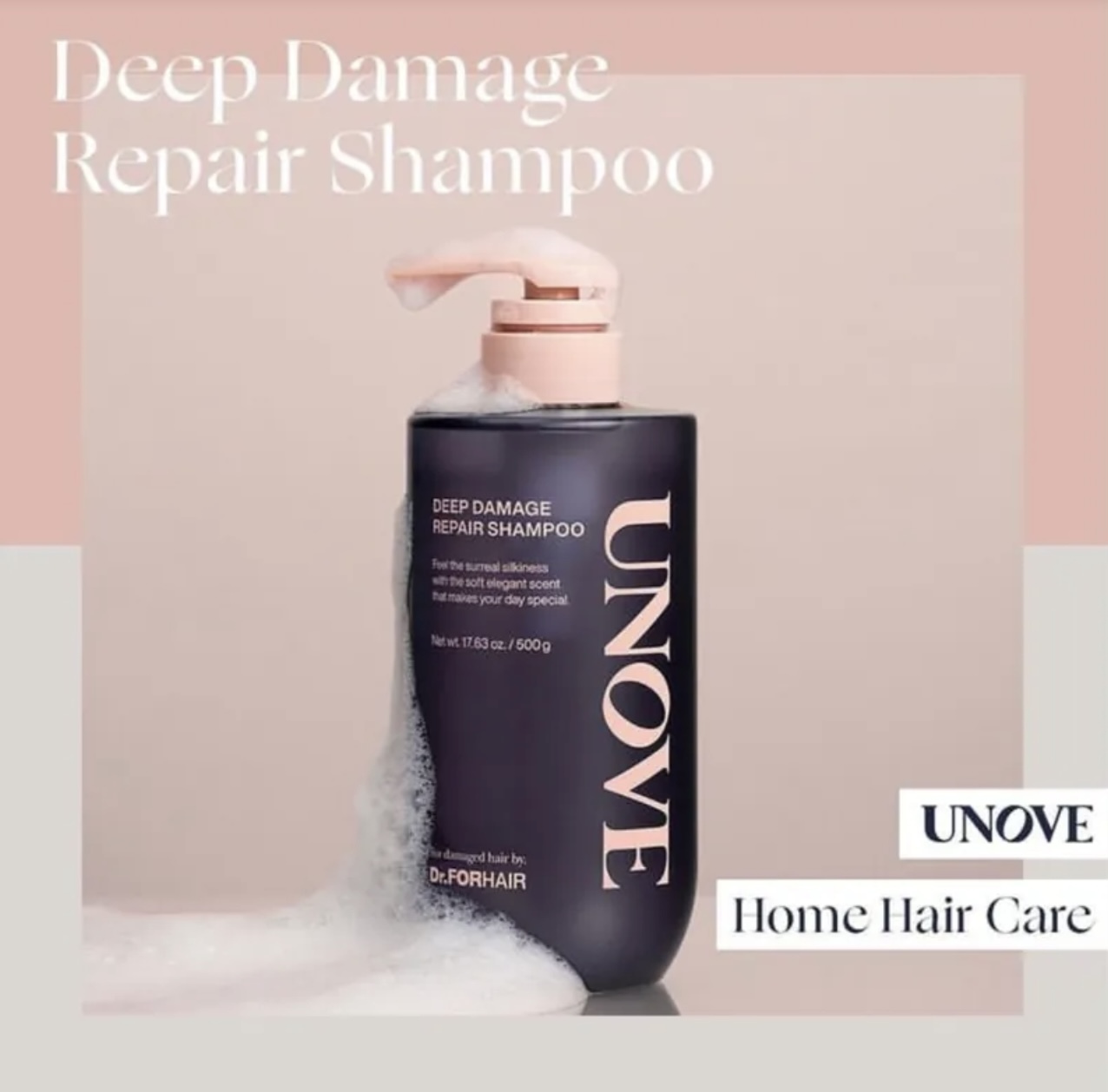 《現貨》UNOVE Deep Damage Repair Shampoo 500g 1+1+40ml treatment