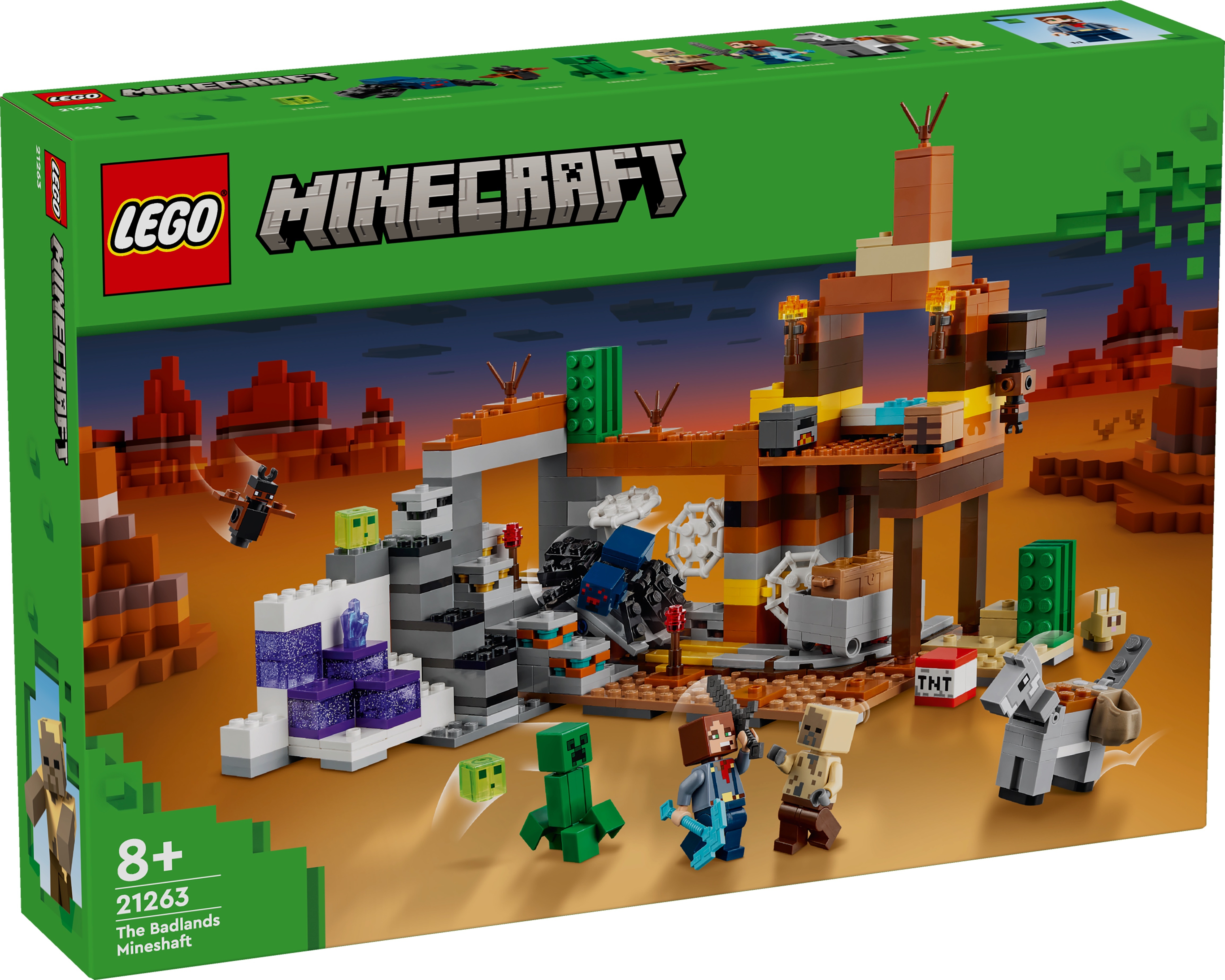 [飛米樂高積木專賣店] LEGO 21263 Minecraft-荒地礦井
