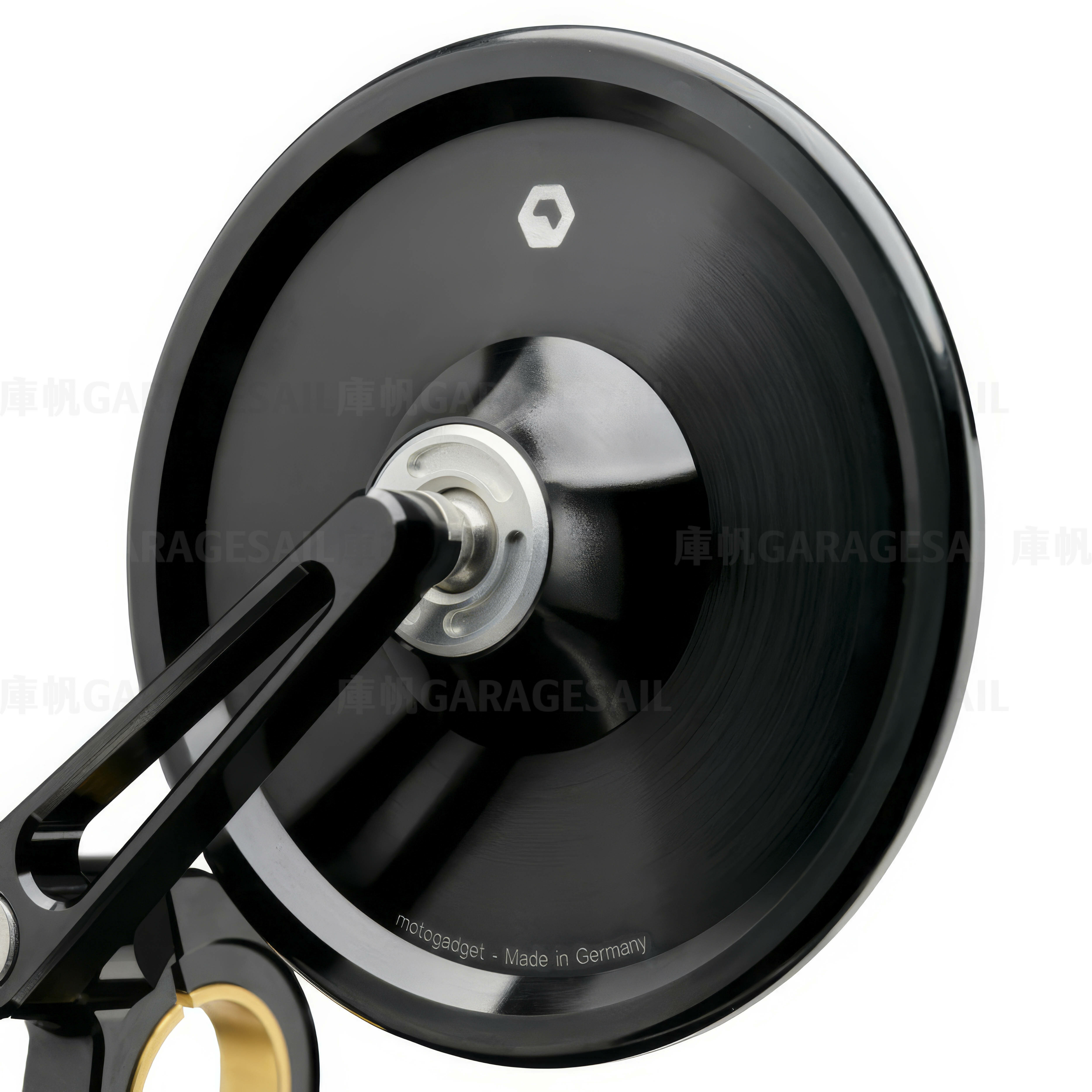 Motogadget 把手端 後照鏡 4吋圓 短桿 可折