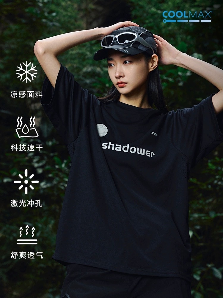 ENshadower隱藏者 雷射沖孔運動速乾短袖